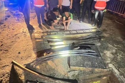 Dua Lelaki Ditahan, Kantoi Dalam Cubaan Curi Kabel Di Bintulu