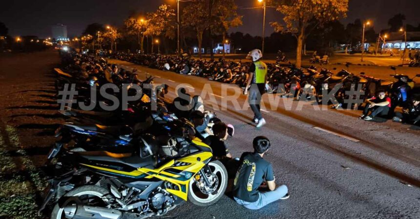 IPD Kuching Keluarkan 384 Saman Dalam Op Samseng Di Jalan Masja