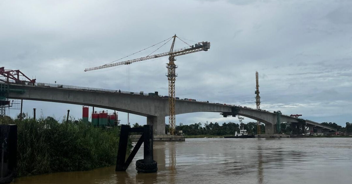 Jambatan Marudi Dijangka Siap Lebih Awal, Selesai Pada Hujung Tahun Ini