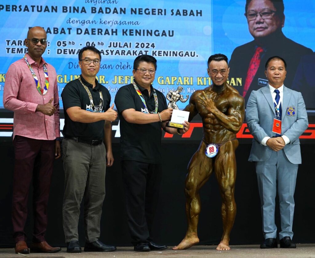 Hyril Ariff Dinobat Juara Di Kejohanan Bina Badan Dan Fizikal Mr Sabah 2024