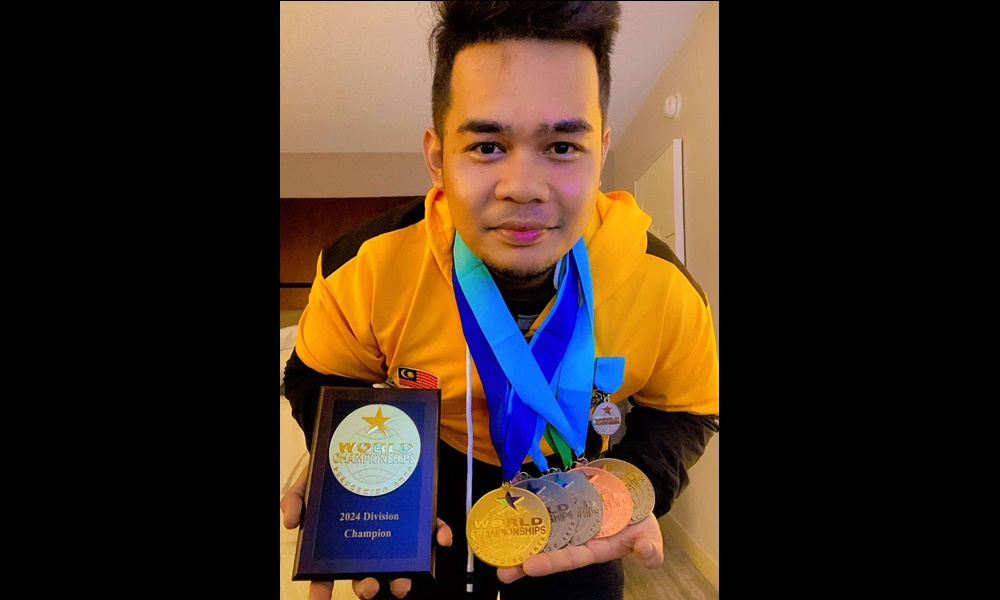 Pemain Sape Sibu, Stanford Ryan Sidi Menang Emas Di WCOPA 2024 Amerika Syarikat