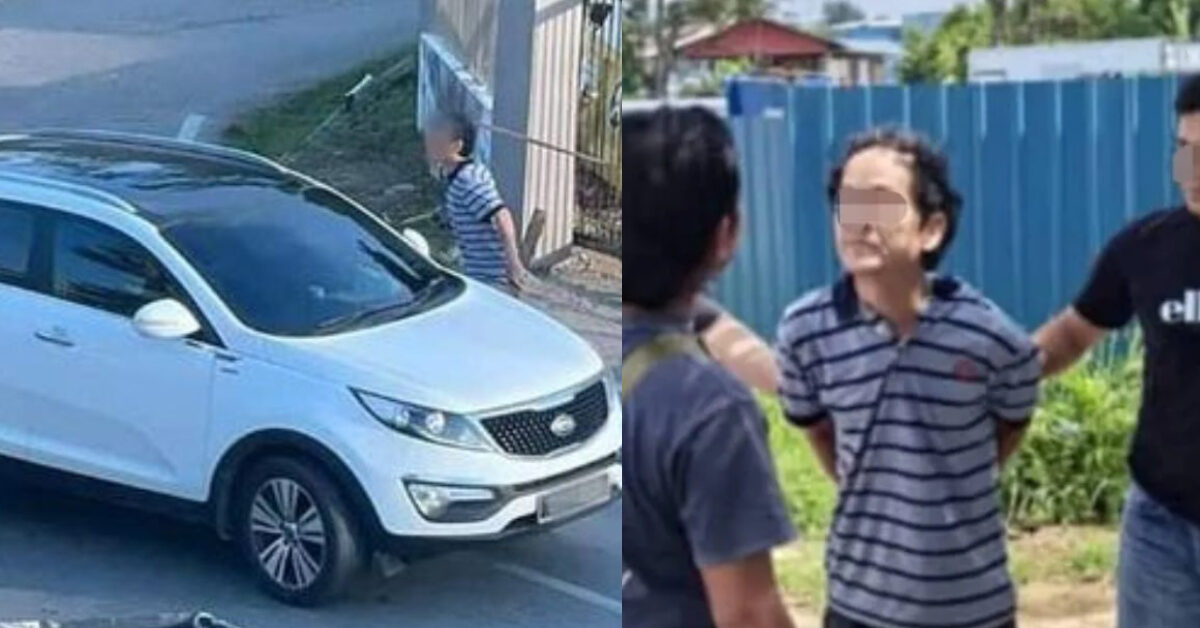 Tular Lelaki Pukul Kenderaan Di Samarahan Berjaya Ditangkap Polis