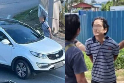 Tular Lelaki Pukul Kenderaan Di Samarahan Berjaya Ditangkap Polis