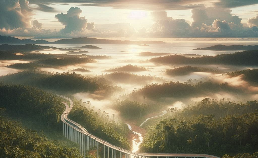 Kerajaan Sarawak Cadang Bina Tiga Projek Jalan Bertingkat Atas Tanah Gambut Di Sebuyau