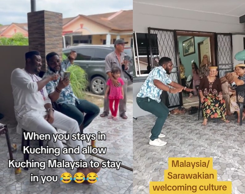 Dua Lelaki Afrika Tular Bawa Lagu Bekikis Bulu Betis Curi Perhatian Netizen Sarawak
