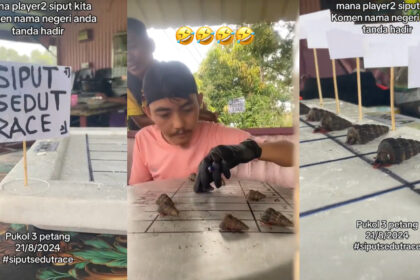 Cecah 20 Ribu Tontonan, Lelaki Buat Live 'SUKMA' Lumba Siput Di Tiktok Buat Netizen Geli Hati