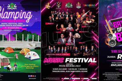 Sertai 'Glamping di Bandaraya' dan Festival Muzik 2024 di Kuching pada 17-18 Ogos