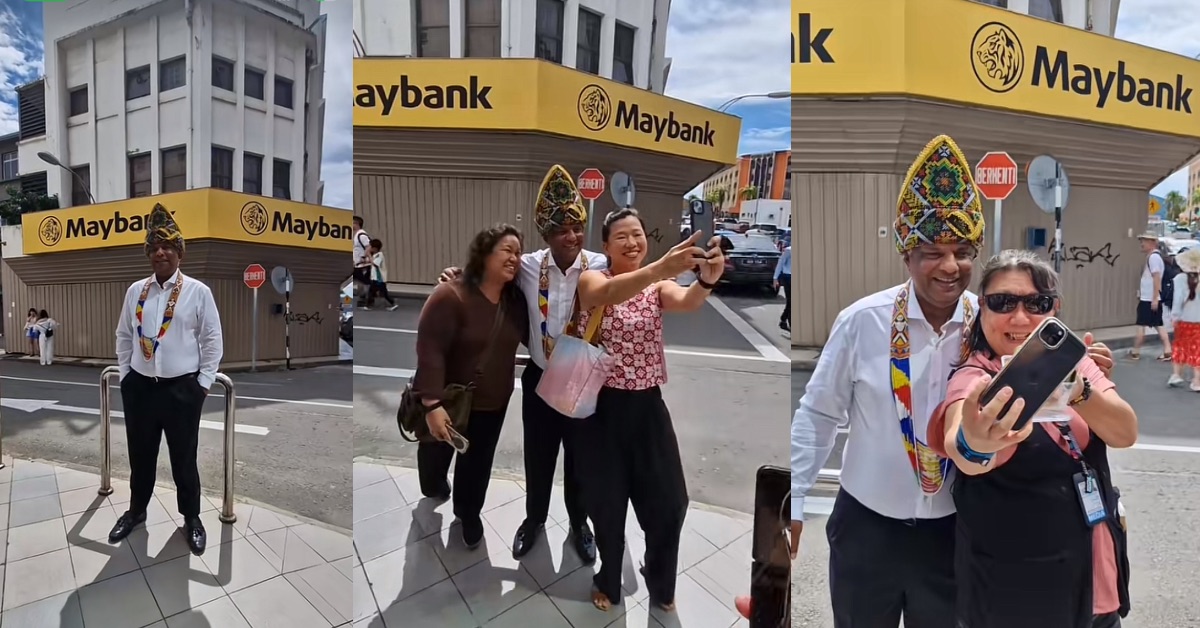 Tony Fernandes Pula Ikut Serta Trend Gambar Depan Maybank Di Kota Kinabalu