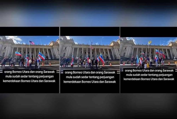Polis Siasat Kes Turunkan Bendera Malaysia, Naikkan Bendera Sabah Dan Sarawak
