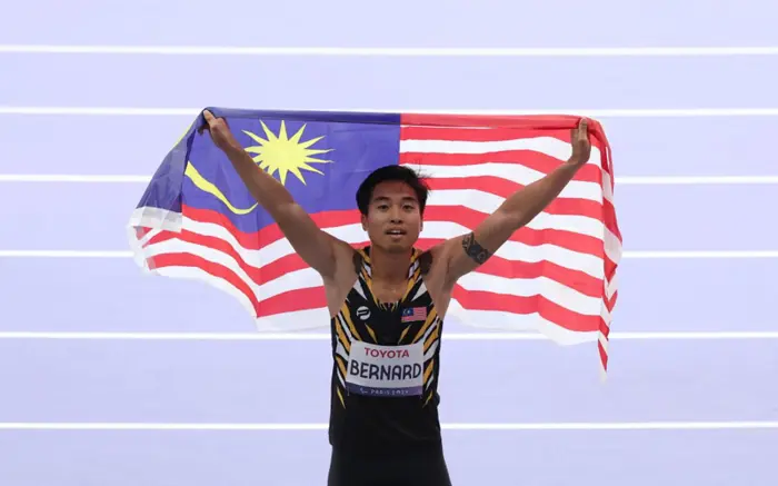 Pelari Pecut Sabah, Eddy Bernard Raih Pingat Pertama Untuk Malaysia Di Paralimpik Paris