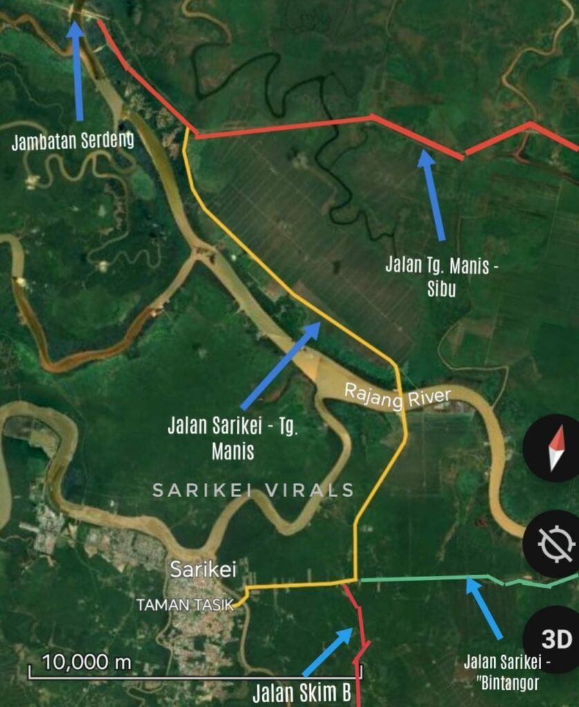 Jambatan Ini Bakal Jadi Penghubung Utama Sarikei Ke Lebuhraya Pan Borneo