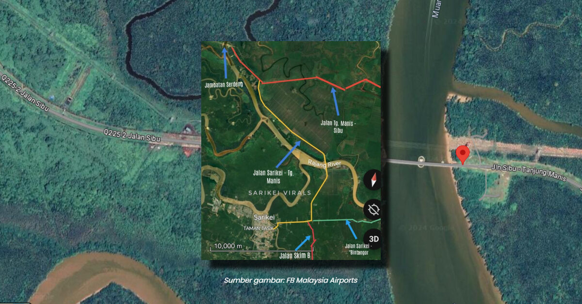 Jambatan Batang Rajang Bakal Jadi Jalan Pintas Lebuhraya Pan Borneo - Tanjung Manis