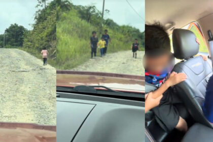 Tular Pelajar Di Pedalaman Sabah Terpaksa Jalan Kaki Satu Jam, Lalu Jalan Becak Ke Sekolah