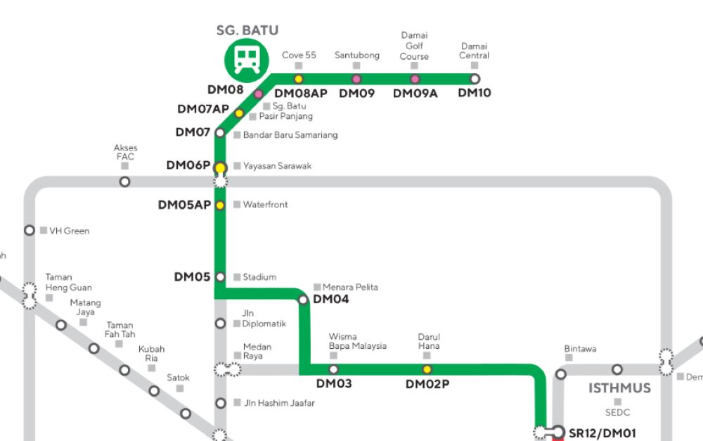 Laluan Akhir Fasa 1, Sarawak Metro Kongsi Laluan Hijau ART Di Kuching