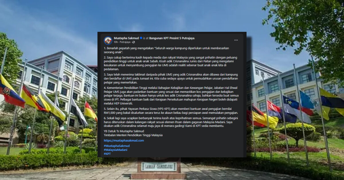 Hampir Terlepas Pendaftaran UMS, Tular Anak Petani Sabah Kini Bakal Jejak Kaki Di Universiti
