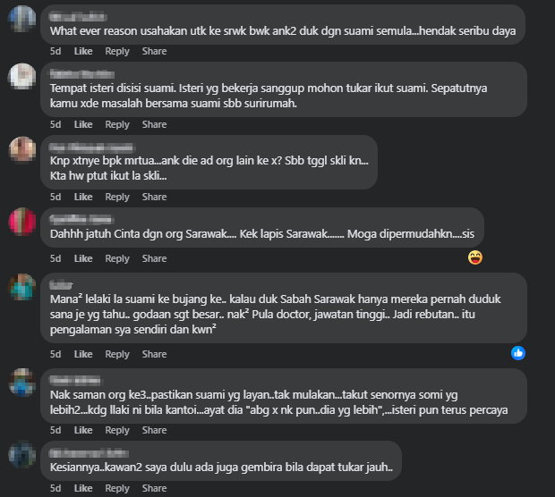 Isteri Luah Suami Enggan Berpindah Tempat Kerja, Dakwa 'Godaan' Di Sarawak