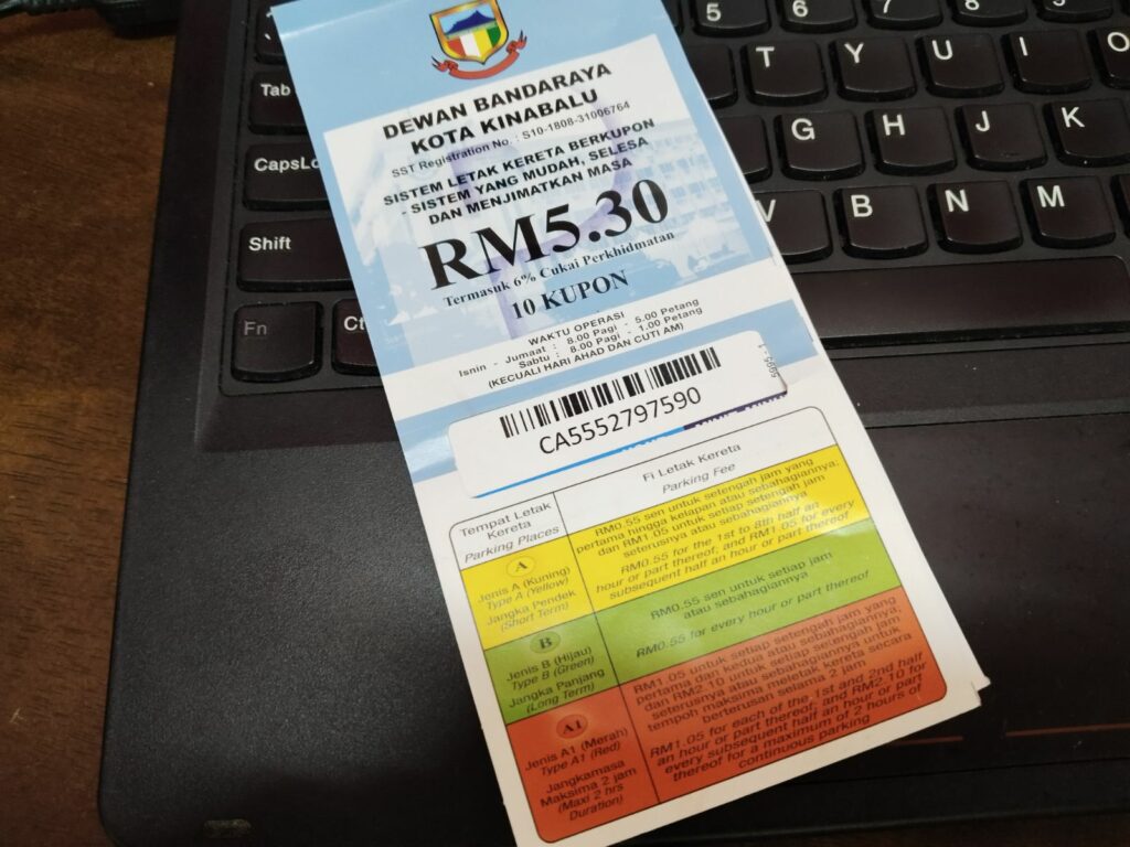 Kupon Letak Kereta Kertas Di Sabah Akan Dimansuhkan 15 November Ini