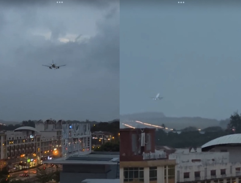 Tular Video Kapal Terbang Alami Kesukaran Mendarat Di KKIA