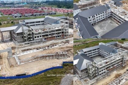 Sekolah Pintar Terbesar Sarawak Siap Ada Lif, Gambar SK Pulo Buat Netizen Teruja