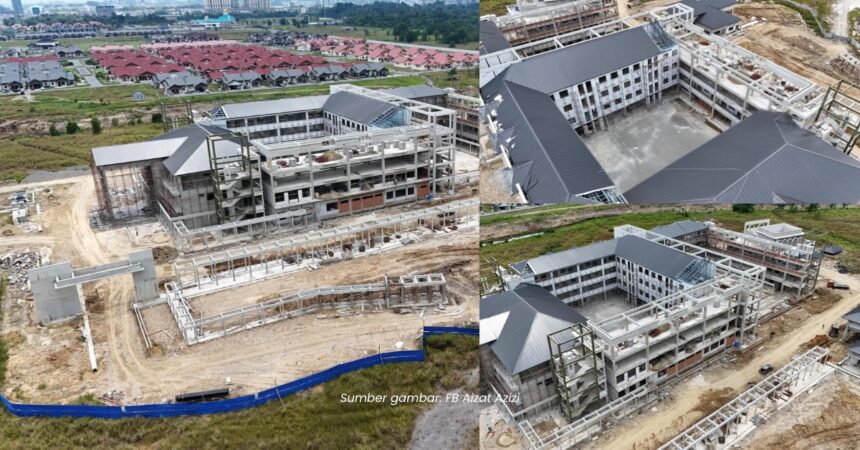 Sekolah Pintar Terbesar Sarawak Siap Ada Lif, Gambar SK Pulo Buat Netizen Teruja