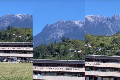 SK Pekan Kundasang Ranau Dengan View Gunung Ini Tarik Perhatian Netizen