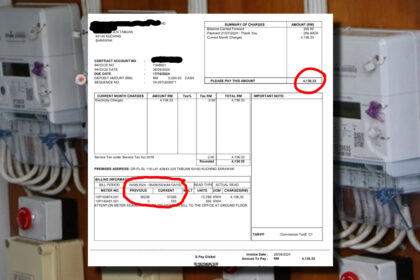 Tular Bil Elektrik Individu Di Kuching Ini Cecah RM 4K Setelah Tukar Ke Meter Digital