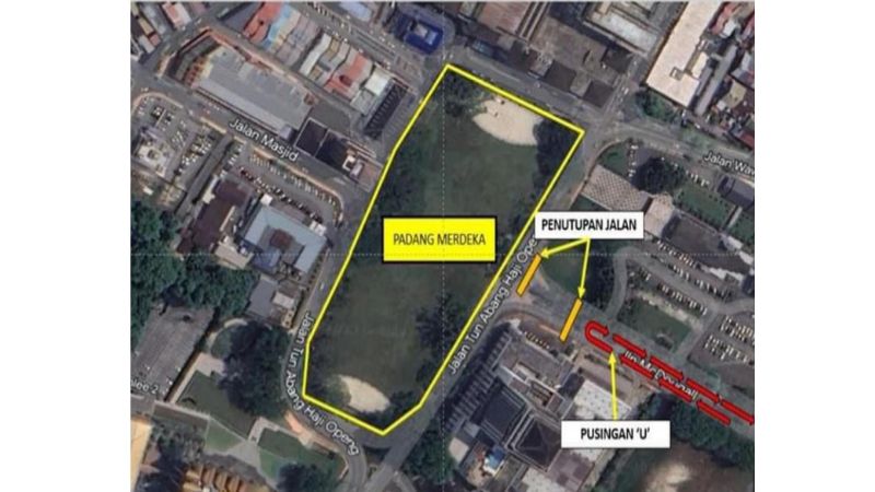 Jalan McDougall Ditutup Sementara Esok Hari Bagi Persiapan Sambutan Hari Jadi TYT Sarawak
