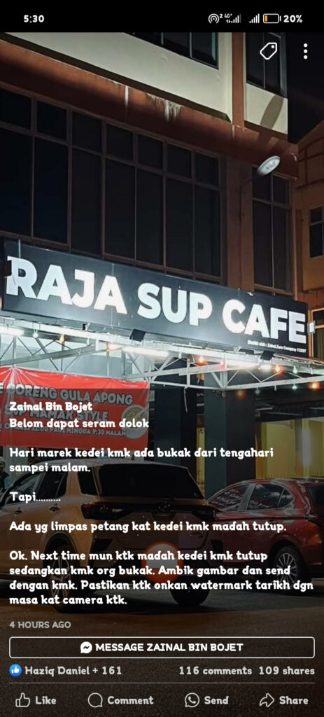 Pemilik Kedai Sup Di Kuching Nafi Dakwaan Selalu Tutup, Sudah Jalani Rawatan Ruqyah
