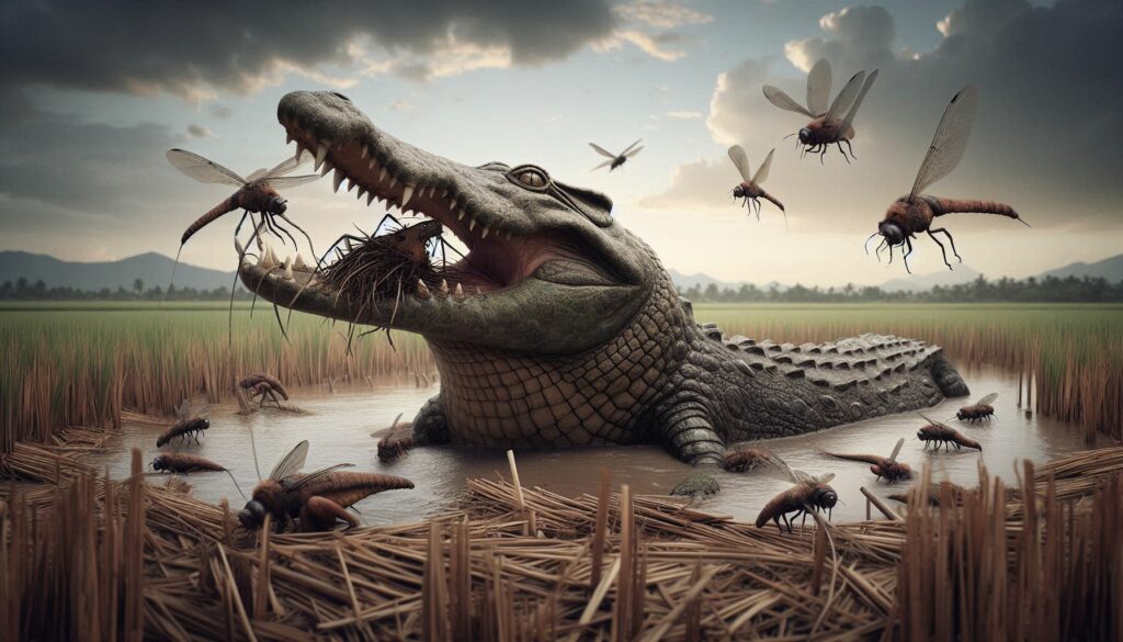Buaya Tanah, Penjaga Sawah Padi Masyarakat Iban Yang Dilupakan