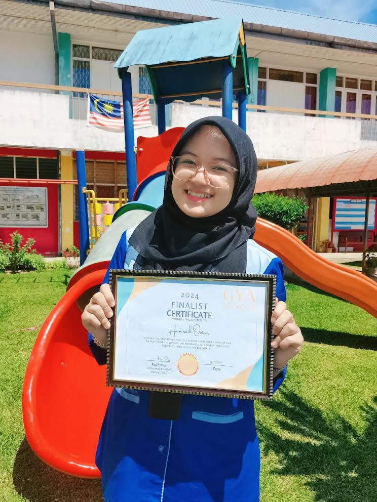 Pelajar Sabah, Hanisah Omar Finalis Global Youth Awards 2024