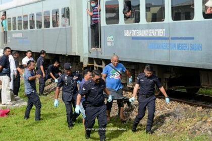 Ibu Maut, Anak Parah Digilis Kereta Api Ketika Melintas Di Kampung Petagas Sabah