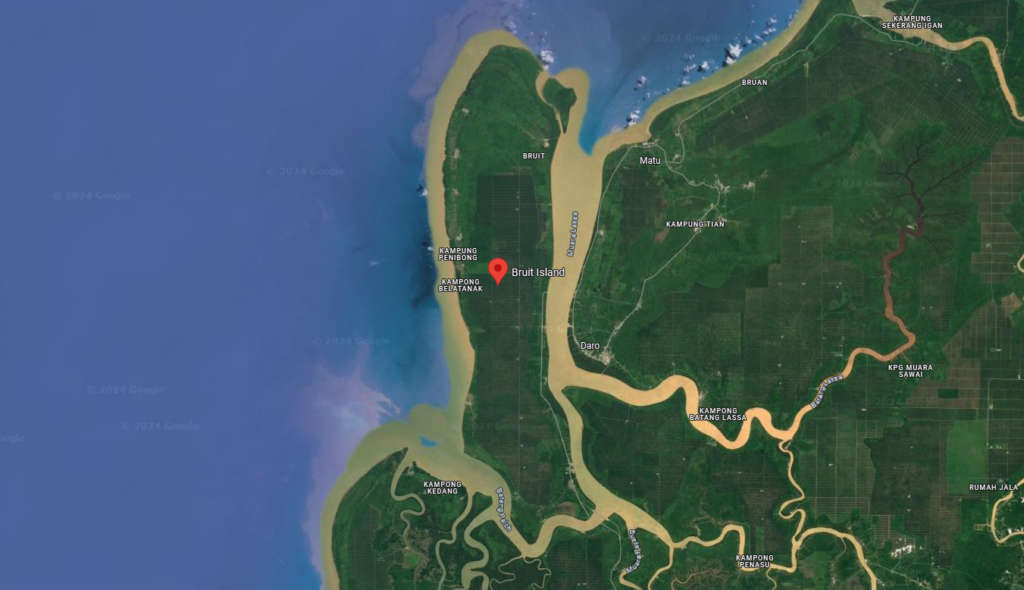 Pulau Bruit Di Daro Sarawak, Pulau Kedua Terbesar Di Malaysia