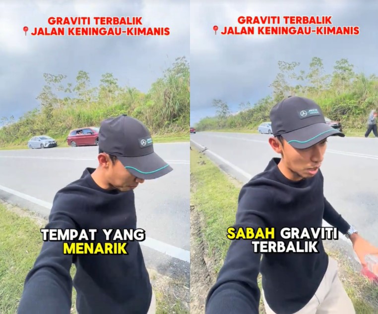 Pemuda Kongsi Fenomena Graviti Terbalik Di Keningau Bikin Kagum Netizen