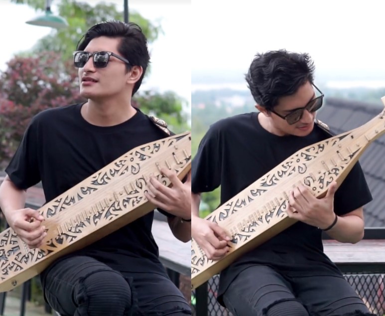 Lelaki Dari Kalimantan Buat Cover Lagu APT Guna Sape Raih Perhatian Ramai Netizen