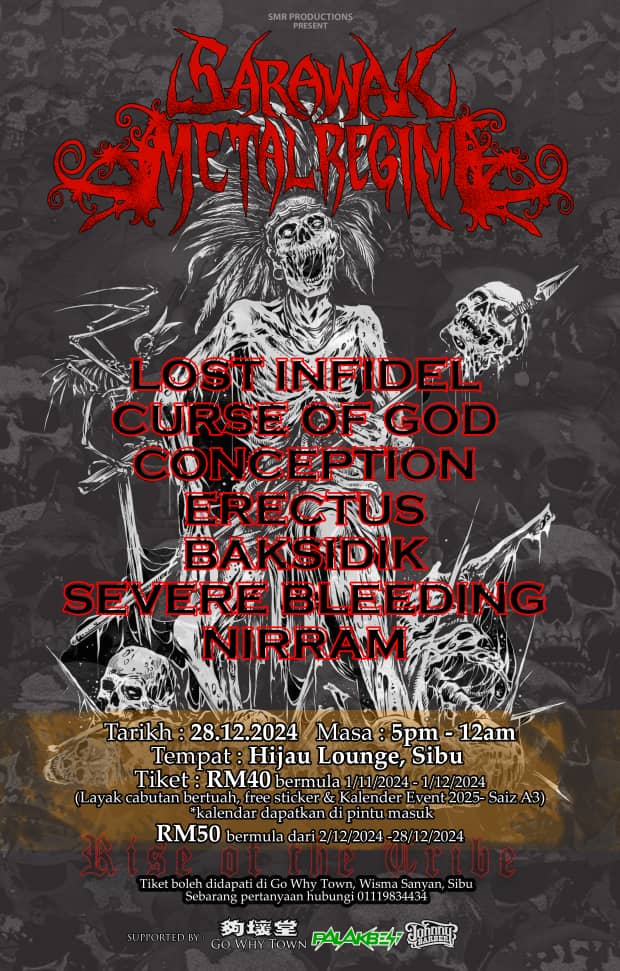 7 Band Metal Bakal Gegarkan Sarawak Metal Regime 2024 Pada 28 Disember Ini