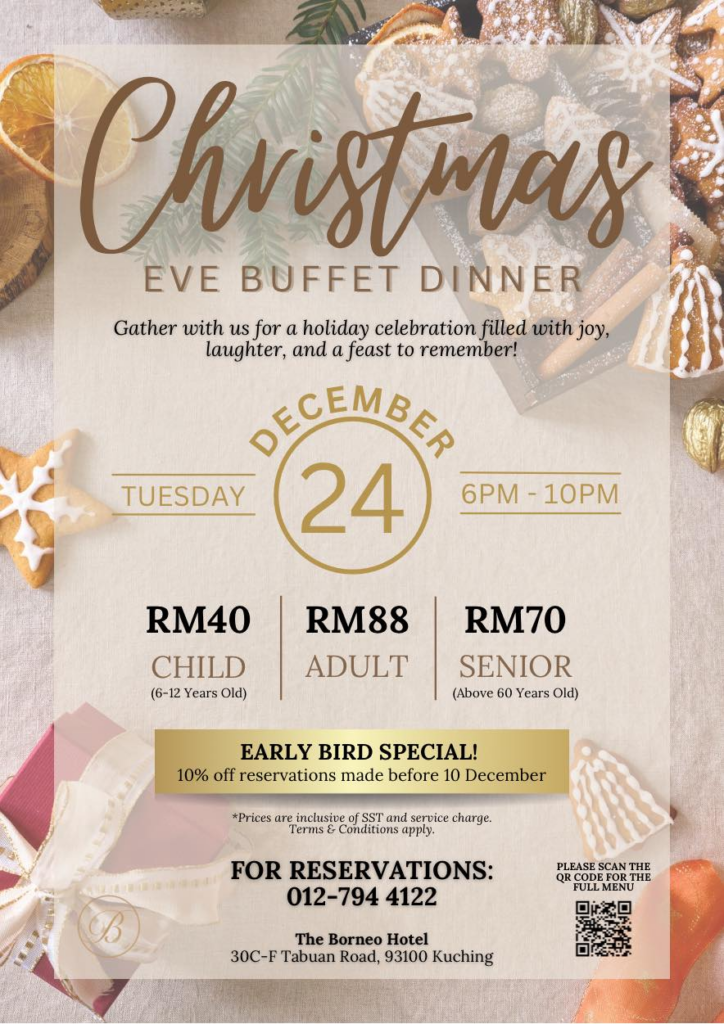 Ini Senarai Buffet Krismas Bawah RM100 Di Kuching 2024