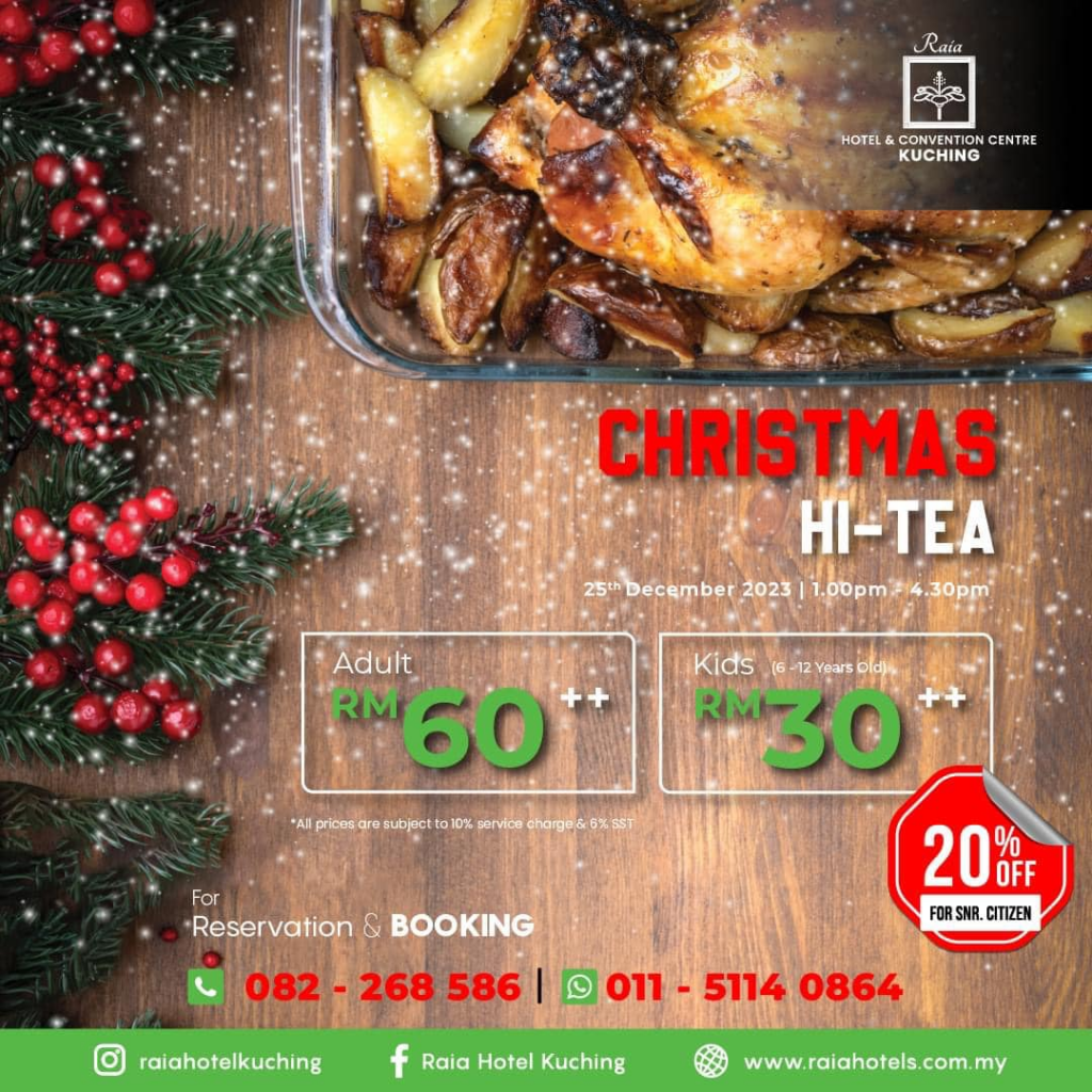 Ini Senarai Buffet Krismas Bawah RM100 Di Kuching 2024