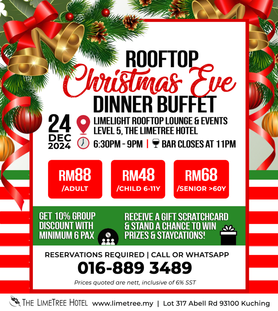 Ini Senarai Buffet Krismas Bawah RM100 Di Kuching 2024