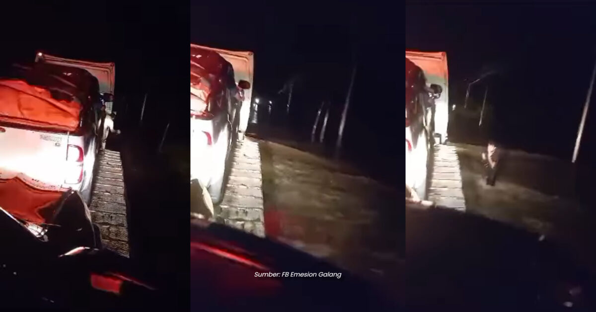 Ambulans Bawa Pesakit Terpaksa Tumpang Treler Untuk Redah Banjir Ke Hospital Miri