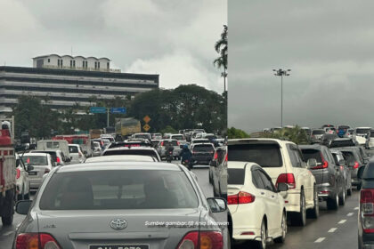 Beberapa Jalan Di Kuching Alami Kesesakan Luar Biasa Hari Ini