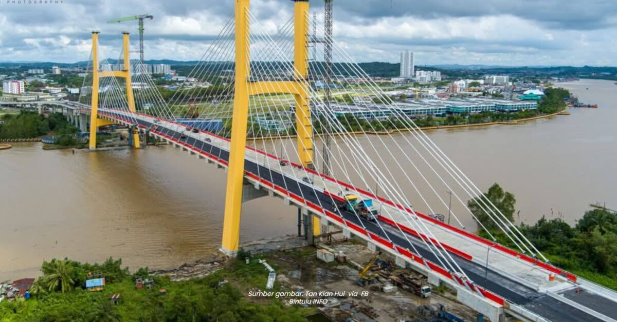 Ini Perkembangan Terkini Jambatan Ikonik Di Bintulu-Jepak