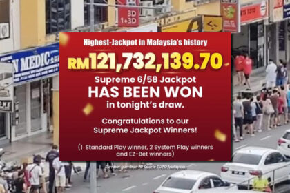 Jackpot Tertinggi Di Malaysia, Empat Pemenang Jadi Jutawan Sekelip Mata Peroleh RM121 Juta