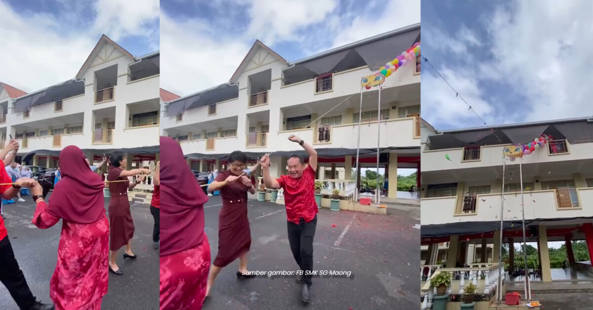 SMK Sungai Maong Rai Tahun Baru Cina Dengan Belon Gantikan Mercun Tarik Perhatian Ramai
