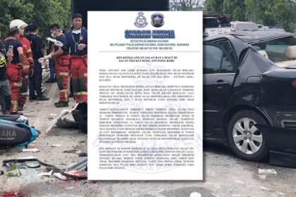 Kemalangan Ngeri Jalan Stutong Ragut 5 Mangsa, Pemandu 16 Tahun Kini Ditahan