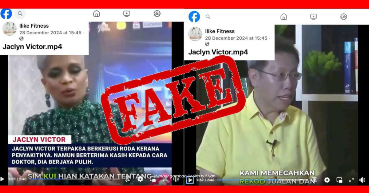 Tular Video Timbalan Premier Sarawak Dr Sim Disalah Guna AI Untuk Penipuan Produk