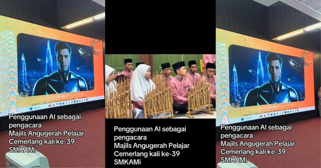 SMK Agama Miri Pamer Keunikan, Guna Pengacara AI Untuk Majlis Anugerah Pelajar