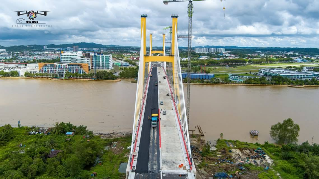 Ini Perkembangan Terkini Jambatan Ikonik Di Bintulu-Jepak