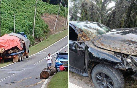 Kayu Balak Jatuh Hempap Suami Isteri, Wanita Sarat Mengandung Cedera Parah Di Tawau