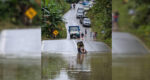 Bapa Undang Sebak Netizen Sarawak, Sanggup Redah Banjir Guna Besen Bawa Anak Ke Sekolah
