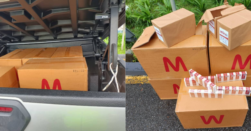 Polis Marin Miri Rampas Rokok Seludup Bernilai RM246,000, Lelaki 60 Tahun Ditahan